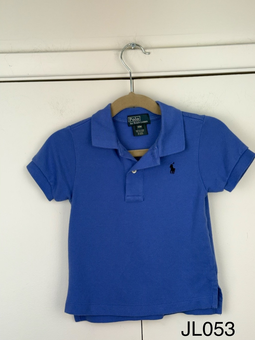 Polo Ralph Lauren Baby Boys Blue Mesh Polo Shirt 18M